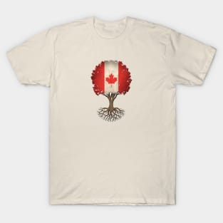 Tree of Life with Canadian Flag T-Shirt